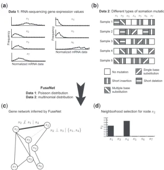 Fig. 1. An overview of FUSENET in a toy application to network inference.