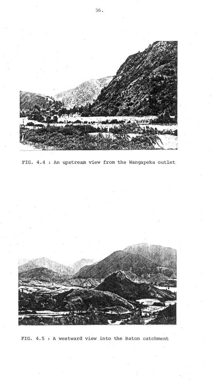 FIG.  4.4  An  upstream  view  from  the  Wangapeka  outlet 