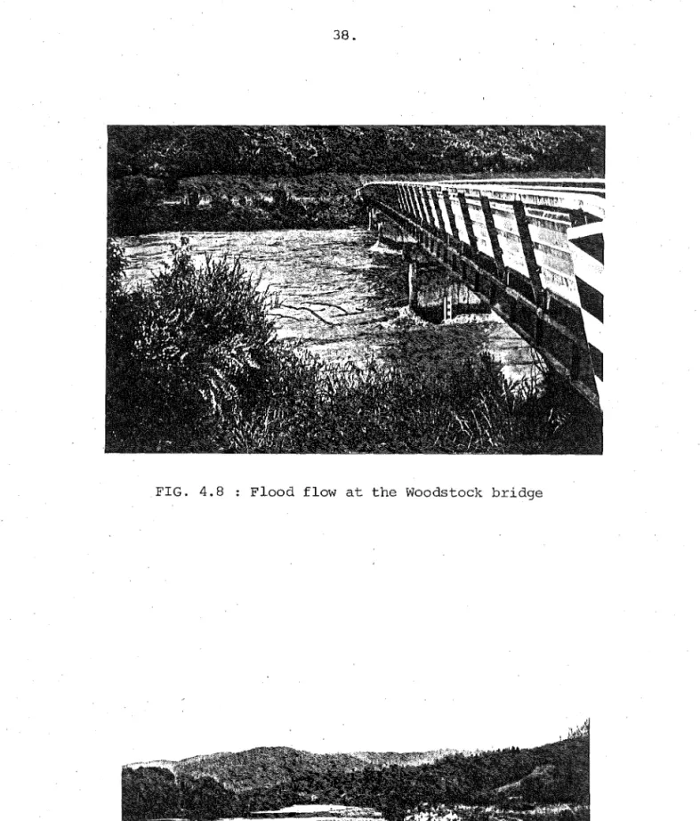 FIG.  4.8  Flood  flow  at  the  Woodstock  bridge 