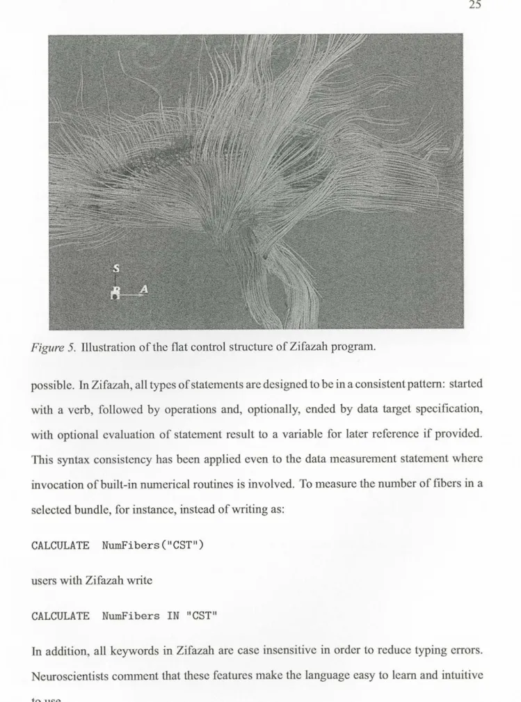Figure 5.  Illustration of  the flat control structure of Zifazah program. 