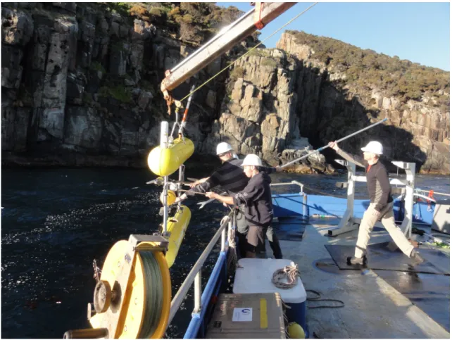 Figure 1.1: The AUV Sirius on deployment in Tasmania, May 2012