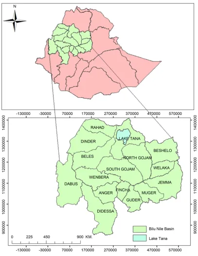 Figure 1. Location map of the study area. 