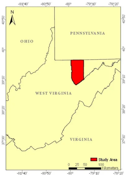 Figure 1. The regional-scale study area. 