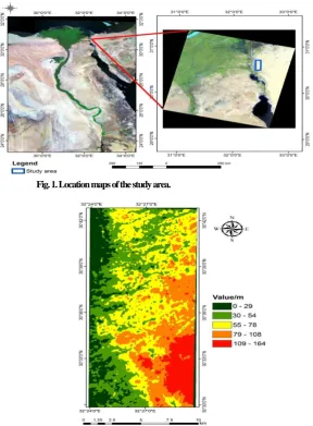 Fig. 1. Location maps of the study area. 