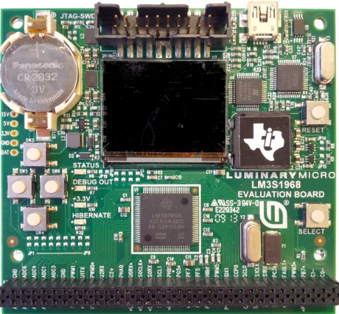 Figure 5.1: The Stellaris EKS-LM3S1968 Evaluation Kit (cables omitted)
