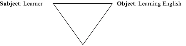 Figure 6. Disturbance affecting the triangle subject-community-object 