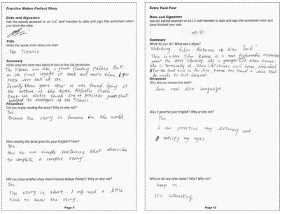 Figure 1. An example of a teacher-directed task and a self-directed task. 
