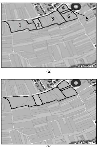 Fig. 11 Identification of parking lots from LCCs (a) to LCUs (b) 