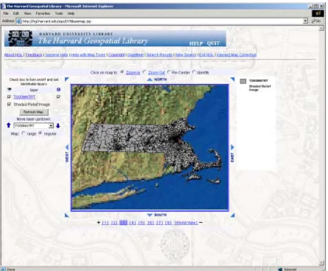 Figure 3: Viewing the geography of a layer in HGL 