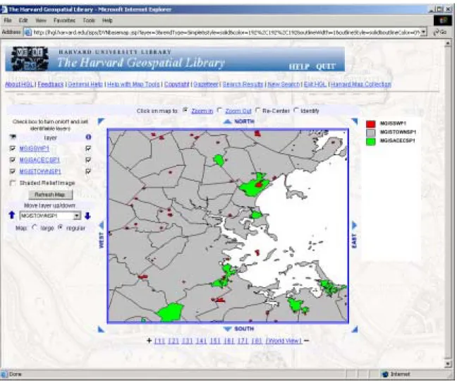 Figure 4: Areas of Critical Environmental Concern (green) and Solid Waste Facilities (red) outside  Boston, Mass