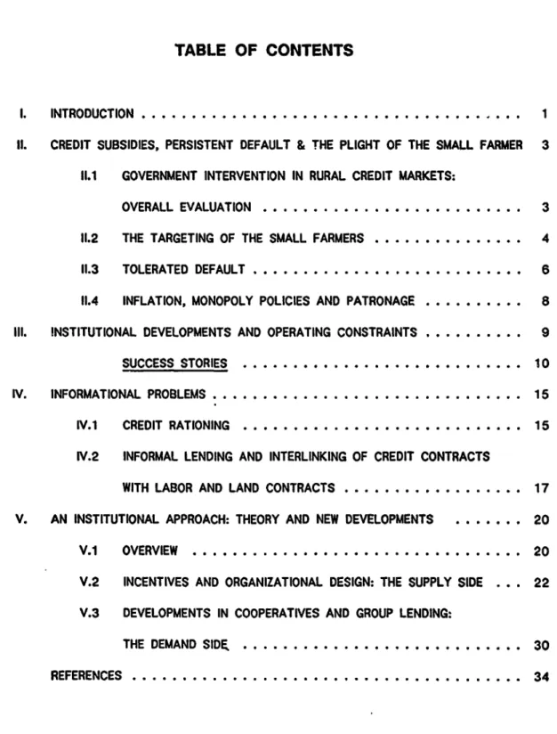 TABLE OF  CONTENTS