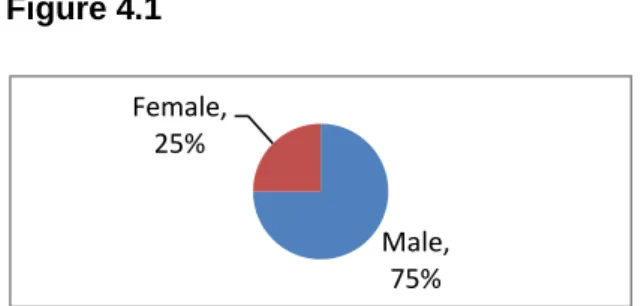 Table 4.4 displays the percentages of respondents’ in ethnic grouping. 