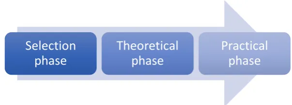 Figure 1. Stages of the Training Program for Language Learning Advisor 