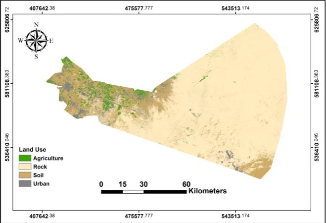 Figure 6. Land use map of study area (Landsat April 2015). 