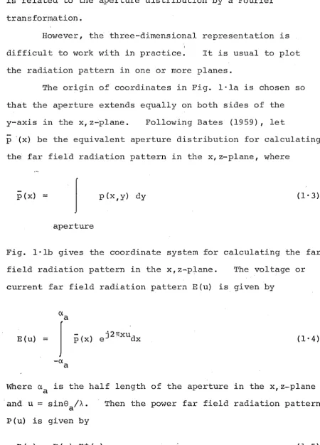 Fig. l·lb gives the coordinate system for calculating the far 