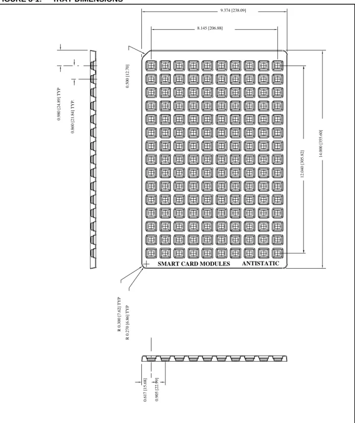 FIGURE 8-1: TRAY DIMENSIONS