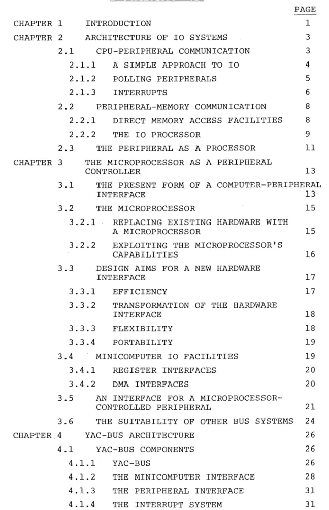 TABLE  OF  CONTENTS  CHAPTER  1  INTRODUCTION  PAGE 1  3  3 