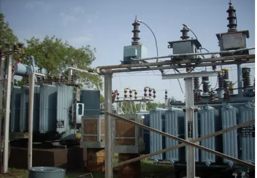 Fig. 1. View of Cooling of Transformer by using desert coolers r base  