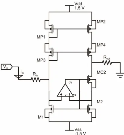 Figure 8. Proposed version 2 of voltage to current con-verter.  