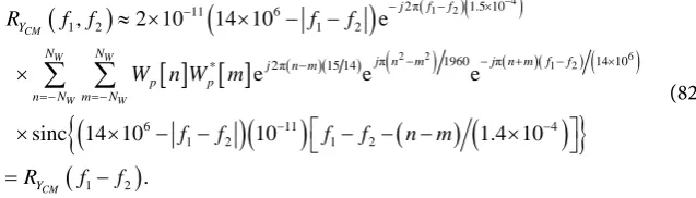 Figure 5. Theoretical and simulated PDFs for Case 1a. 