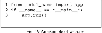 Fig. 19 An example of wsgi.py 