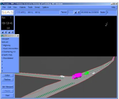 Figure 2.8 3D Screenshot from PARAMICS 