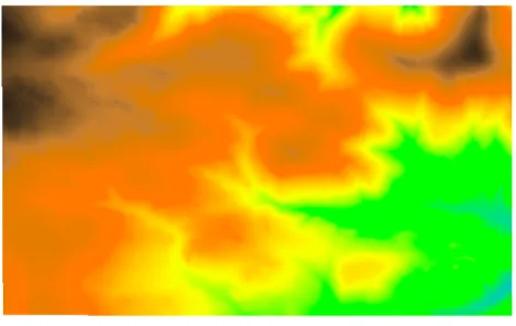 Figure 4.1: A colorized digital elevation model (DEM) of Gordon Gulch in the Boulder Creek Critical Zone Observatory.