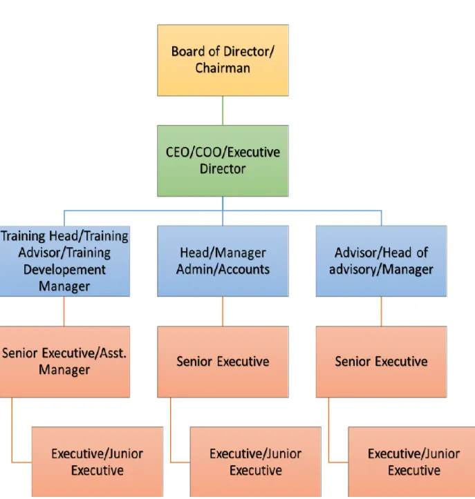 Fig. 2.1 Operational Network Organogram of FinExcel 