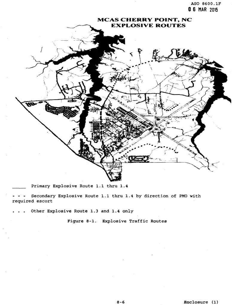 Figure  8-1.  Explosive  Traffic  Routes 