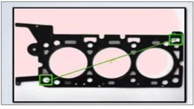 Figure 1.4: Vision system inspect spanar dimension. (Microscan System Inc., 2012). 