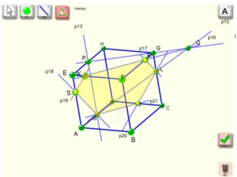 Figure 9: Preview of segment extension in Inter- Inter-activeCube.