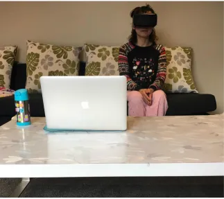 Figure 1.2: User interaction using a HMD in a 360◦ video