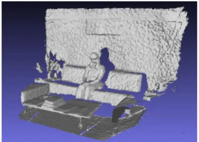 Figure 3.6 shows the ﬁnal mesh representation of the reconstructed physical environment