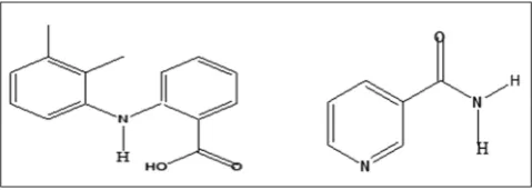 Fig. 1: The chemical structure of mefenamic acid and 