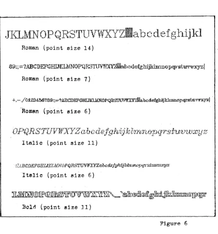 Figure 6 Once the fonts have been stored an efficient but reasonable 