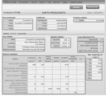 Figure 7. Producer Report 