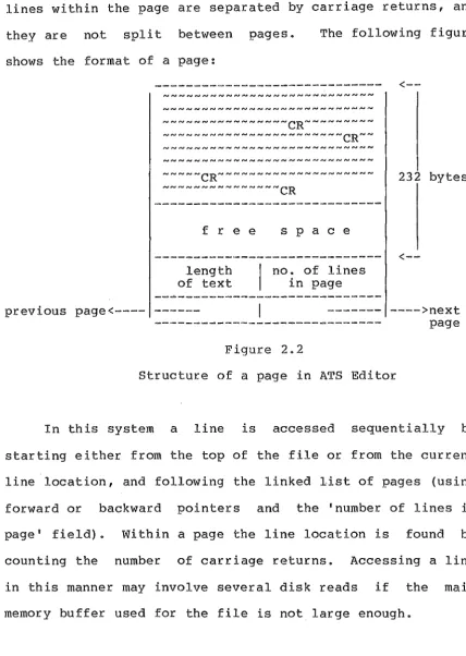 Figure 2.2 Structure of a page in ATS Editor 