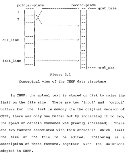 Figure 3.1 Conceptual view of the CHEF data structure 