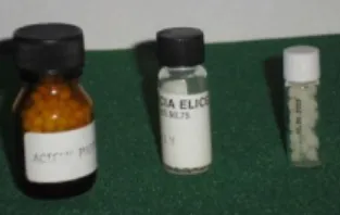 Figure 3. Three remedy flasks 