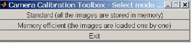 Figure 2-4 Main calibration toolbox 