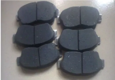 Fig 2: Brake pad samples. 