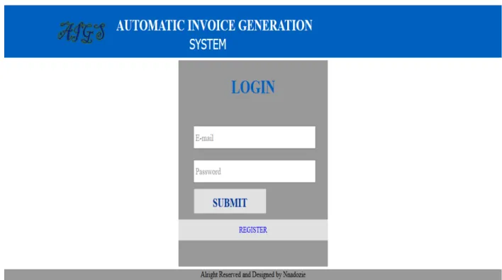 Figure 4.1: Screen shot of admin login page .