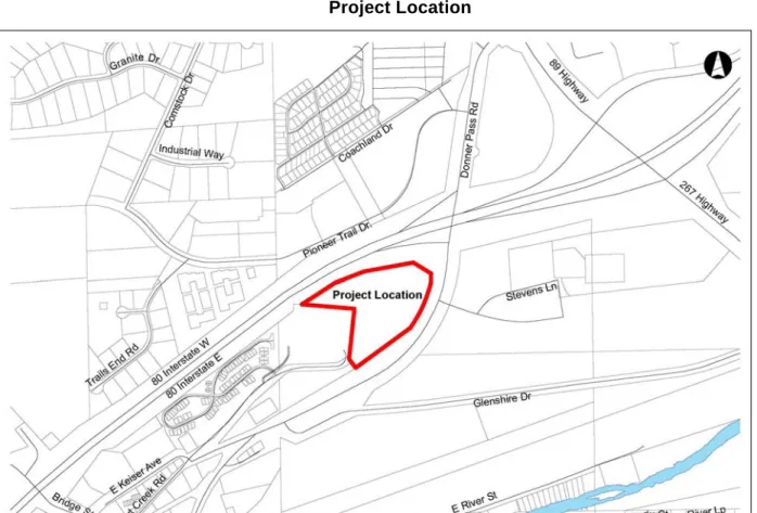 Figure 1 depicts the project location. Figure 2 depicts the proposed site plan, including the hotel and  residential components