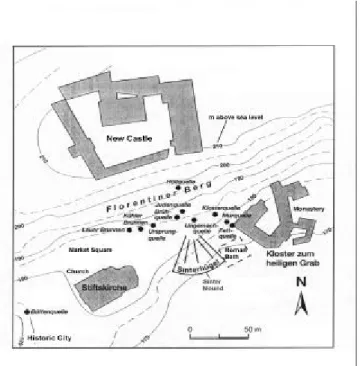 Figure 3 shows the location of the springs in use in the middle of the 19th century.