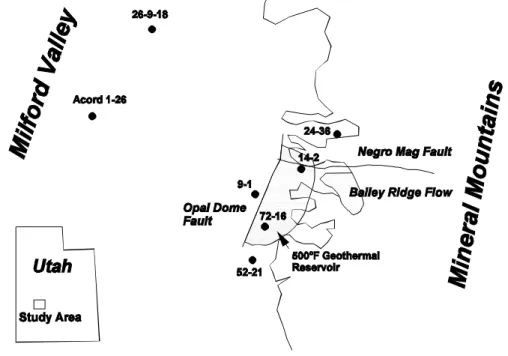 Figure 1.     Roosevelt Hot Springs location map.