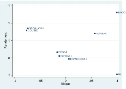 Figure 1.1 Risque et rendement du capital humain des immigrants