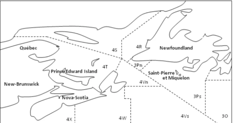 Figure 4  Saint-Pierre et Miquelon et les provinces atlantiques du Canada Source : Élaboration propre.