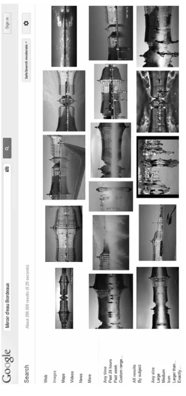 Figure 5 Page de Google images : le miroir d’eau