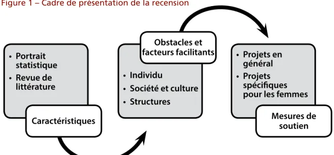 Figure 1 – Cadre de présentation de la recension