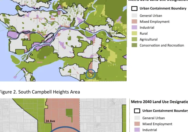 Figure 1.  Regional Context - South Campbell Heights Area 